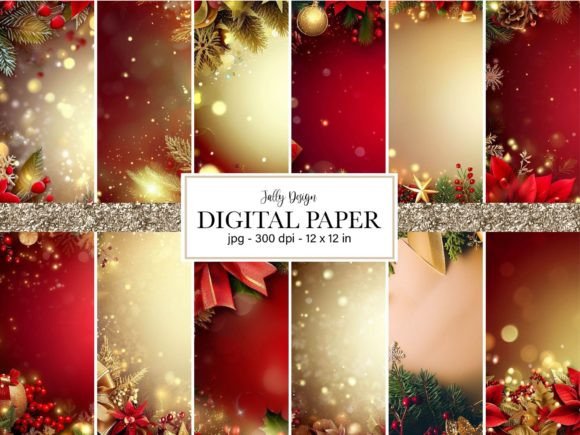 Christmas Background - Digital Paper for Backgrounds