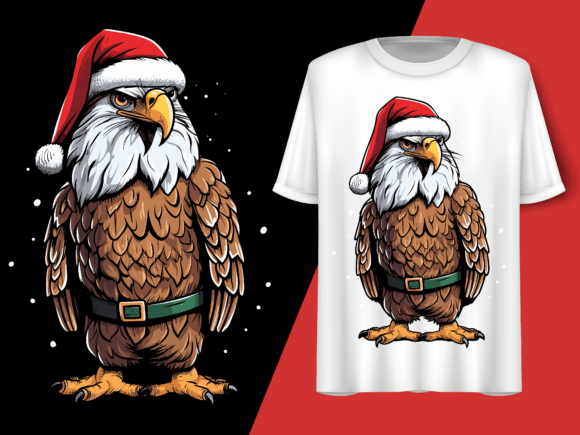 Christmas Eagle Vector T-Shirt Design Review: Print Templates