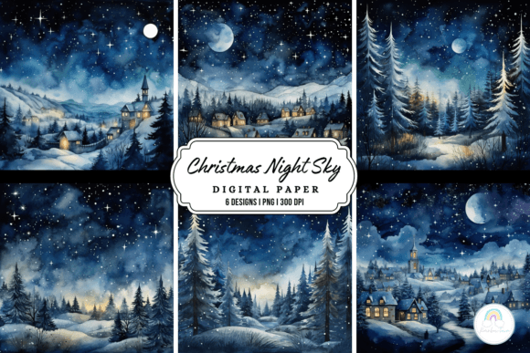 Christmas Night Sky Background: A Designerβs Review