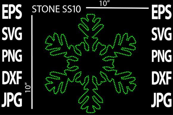 Christmas Rhinestone Template for Crafts