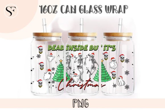 Funny Sketelon Christmas Libbey PNG for Crafts