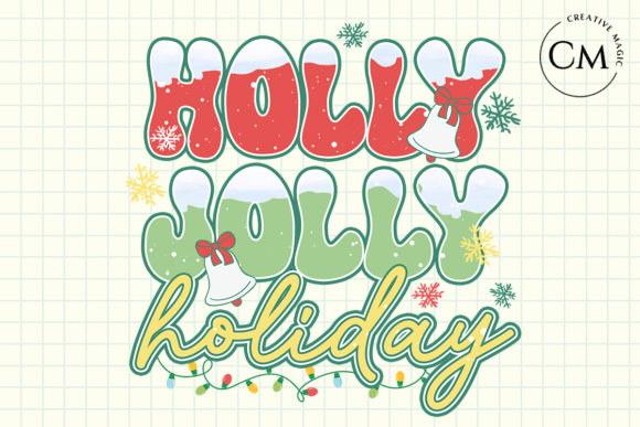 Holly Jolly Holiday PNG for Crafts