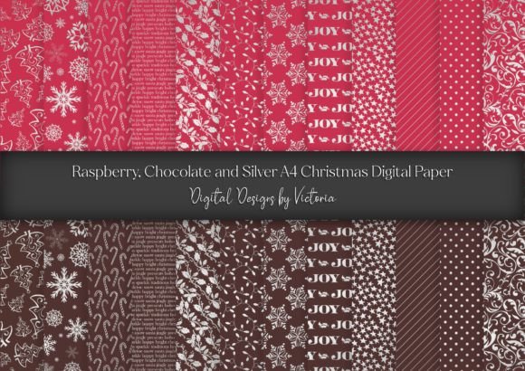 Raspberry, Chocolate, Silver Christmas Patterns Review