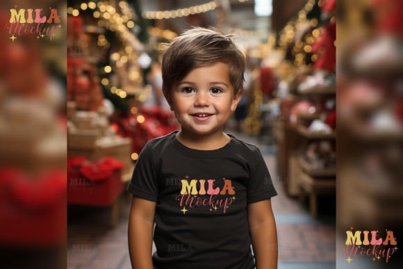 Review: Christmas Black Toddler Tshirt Mockup for Baby Amp