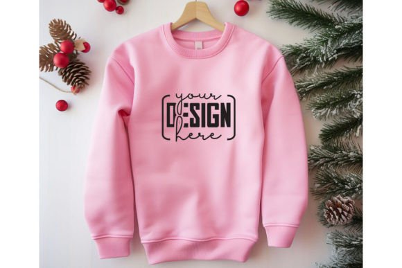 Review: Christmas Pink Sweatshirt Mockup for Holiday Embroidery
