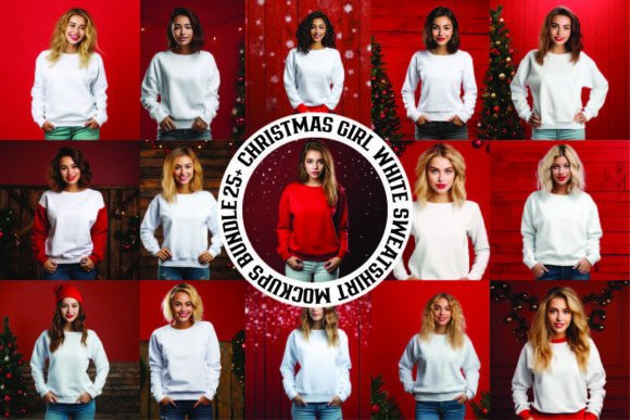 Review: Christmas White Sweatshirt Mockup Bundle for Christmas Amp