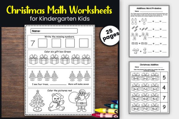 Reviewing Christmas Math Worksheets December Theme Teaching Materials