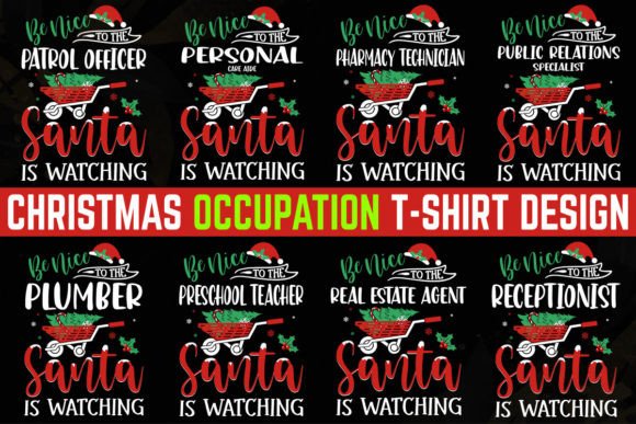 Reviewing Occupation Christmas T-shirt Design 8