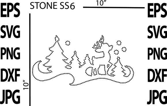Rhinestone Christmas Vector for Crafts