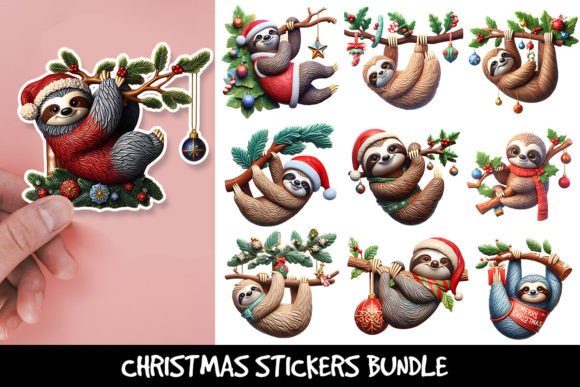 Sloth Christmas Stickers: A Crafts Asset Review