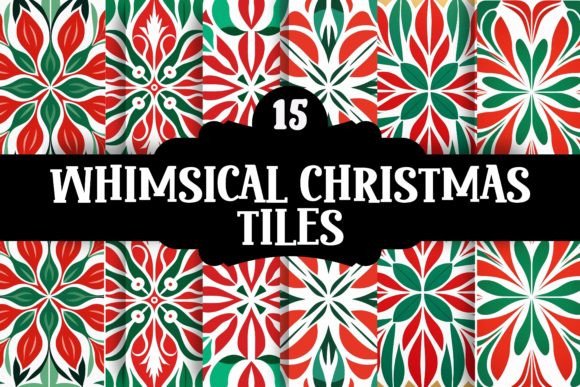 Whimsical Christmas Tiles: Festive Patterns for Sellers